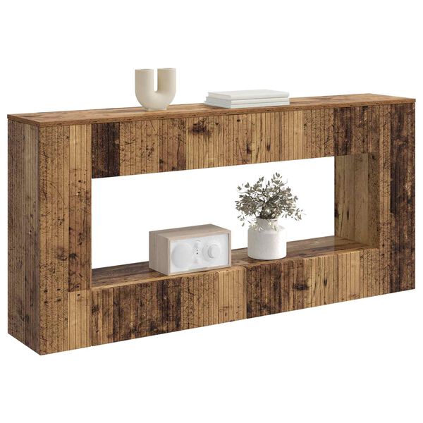 vidaXL Mesa Consola Madera vieja 155 x 29 x 74 cm Madera de ingenier&iacute;a