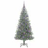 vidaXL &Aacute;rbol de Navidad Artificial Nevado con Luz LED Verde y 180 cm