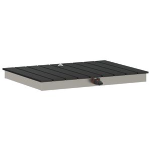 vidaXL Ducha de Piso para Jard&iacute;n WPC y acero inoxidable 201