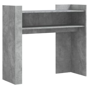 vidaXL Mesa consola de madera de ingenier&iacute;a gris hormig&oacute;n 100x35x90 cm