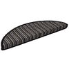 vidaXL Alfombras autoadhesivas para escaleras 15 uds. 56 x 17 x 3 cm