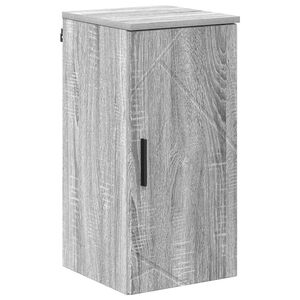 vidaXL Gabinete de Ba&ntilde;o con puerta Gris Sonoma 30 x 31,5 x 61 cm