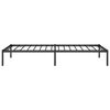 vidaXL Estructura de cama sin colchón metal negro 90x200 cm