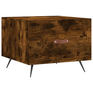 vidaXL Mesa de centro madera de ingenier&iacute;a roble ahumado 50x50x40 cm