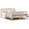 vidaXL Estructura de cama sin colch&oacute;n madera de pino maciza 120x200 cm