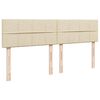 vidaXL Cama box spring con colch&oacute;n tela color crema 200x200 cm