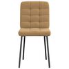 vidaXL Sillas de comedor 4 unidades terciopelo marrón