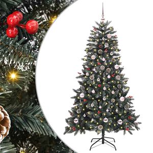 vidaXL &Aacute;rbol de Navidad artificial Verde 150 cm PVC, Pl&aacute;stico y Acero