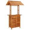 vidaXL Juego muebles de bar de jard&iacute;n 5 piezas madera maciza de acacia