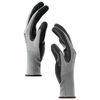 vidaXL Guantes de Trabajo 24 pcs Gris y Negro 8 / m Poli&eacute;ster