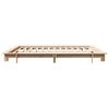 vidaXL Estructura de cama sin colch&oacute;n madera maciza de pino 200x200 cm