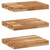 vidaXL Estante flotante 3 uds madera acacia acabado aceite 40x30x4 cm