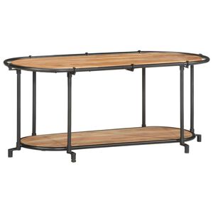 vidaXL Mueble de TV madera maciza de acacia 100x42x40 cm