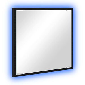 vidaXL Espejo de ba&ntilde;o LED Roble Negro 40 x 37 x 8.5 cm