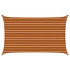 vidaXL Toldo Vela de Sombra Naranja y Marr&oacute;n 5 x 3 m