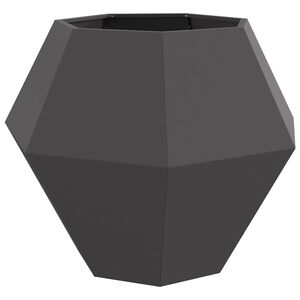 vidaXL Jardinera Negro 100 x 100 x 80 cm Acero