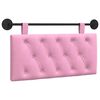 vidaXL Cabecero colgante Rosa Tela
