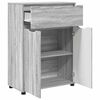 vidaXL Gabinete de Ba&ntilde;o con caj&oacute;n Gris Sonoma 72,5 x 36,5 x 100 cm