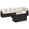 vidaXL Conjunto de sof&aacute;s de jard&iacute;n 9 uds. Marr&oacute;n y crema