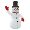 vidaXL Mu&ntilde;eco de nieve inflable con LEDs 300 cm