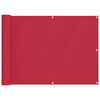 vidaXL Pantalla de Balc&oacute;n 75 x 1000 cm Tela Oxford Rectangular Burdeos