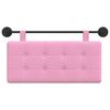 vidaXL Cabecera Colgante Montaje en la pared Rosa 100 x 55 x 5 cm tela