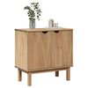 vidaXL Mueble de recibidor OTTA madera maciza de pino 75x40x75 cm