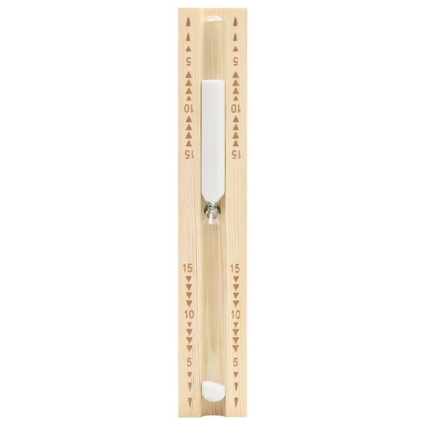 vidaXL Reloj de arena para sauna 15 minutos madera maciza de pino