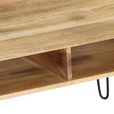vidaXL Mueble para TV madera de mango maciza 110x35x45 cm
