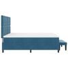 vidaXL Cama tipo Box Spring Azul oscuro 180 x 200 cm Terciopelo