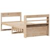 vidaXL Estructura de cama sin colchón madera maciza pino 75x190 cm