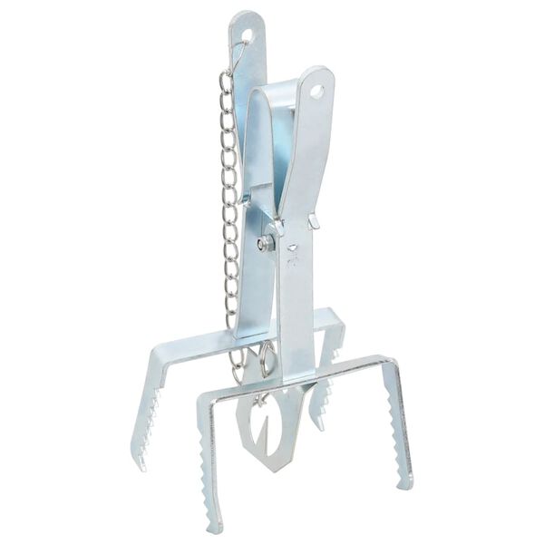 vidaXL Trampas para topos 5 unidades acero galvanizado plateado