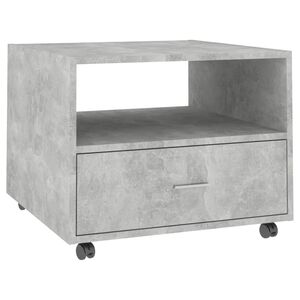 vidaXL Mesa de centro madera de ingenier&iacute;a gris hormig&oacute;n 55x55x40 cm