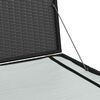 vidaXL Caja de almacenaje jard&iacute;n rat&aacute;n sint&eacute;tico negro 150x100x100 cm