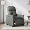 vidaXL Sill&oacute;n reclinable el&eacute;ctrico de tela gris oscuro