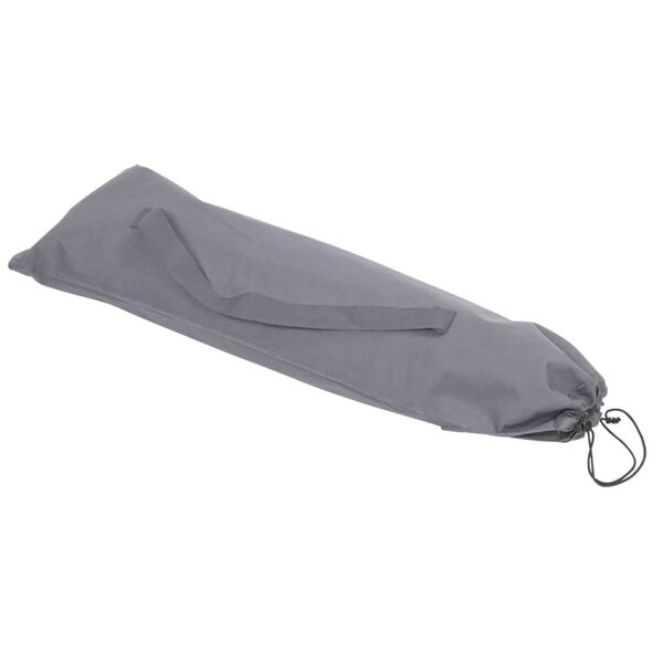 Bo-Camp Cama de camping plegable acero gris 1304400