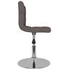 vidaXL Sillas de comedor giratorias 6 unidades tela color gris taupe