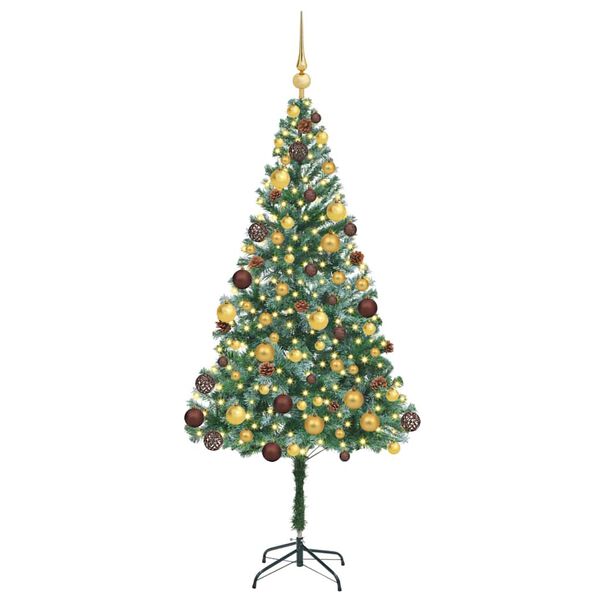 vidaXL &Aacute;rbol de Navidad artificial Verde 180 cm PVC y acero