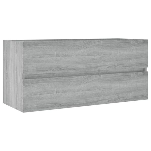 vidaXL Mueble de lavabo madera de ingenier&iacute;a gris Sonoma 100x38,5x45cm