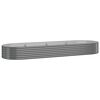 vidaXL Jardinera arriate acero galvanizado gris 322x100x36 cm
