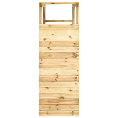 vidaXL Estructura escalar portería de fútbol madera pino 170x60x170 cm
