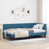 vidaXL Estructura de cama en esquina Azul 90 cm x 200 cm Terciopelo