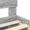 vidaXL Estructura de cama con cabecera Gris Sonoma 140 x 200 cm