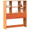 vidaXL Cabecero de cama almacenaje madera maciza pino marr&oacute;n 100 cm