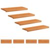 vidaXL Alfombras para escalones 8 uds. 70 x 30 x 2 cm Marr&oacute;n Claro