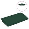vidaXL Tela de repuesto para sombrilla verde 300 cm