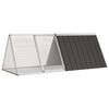 vidaXL Jaula de conejos acero galvanizado antracita 201,5x80,5x71 cm