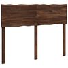 vidaXL Cabecero de borde natural ROSTOCK Marr&oacute;n Oscuro 160 cm