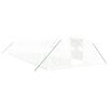 vidaXL Invernadero con estructura de acero blanco 56 m&sup2; 14x4x2 m