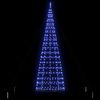 vidaXL &Aacute;rbol de Navidad LED con 800 LED con soporte Azul 400 cm Hierro